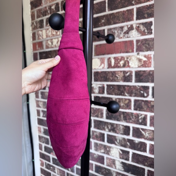 Handmade Vegan Suede Croissant/Crescent/Dumpling/Banana Bags Handbag Crossbody - Picture 5 of 15